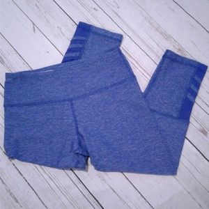 Scorpio Sol Heathered Blue Capri Leggings Size XS